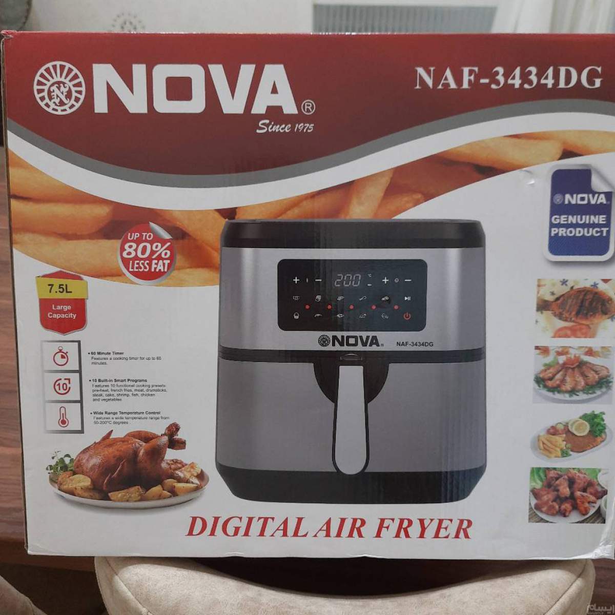سرخ کن بدون روغن نوا مدل NAF-3434